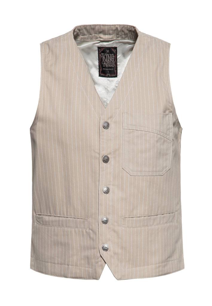 Queen Kerosin Pinstripe Weste