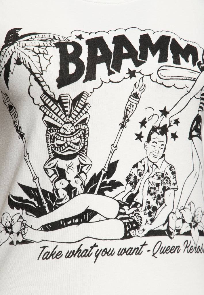 Queen Kerosin Print T-Shirt «Bammm»