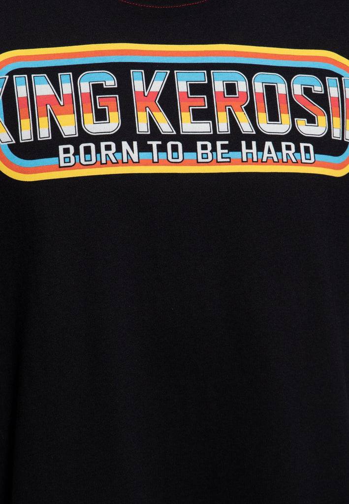 Queen Kerosin Print T-Shirt «Born To Be Hard»