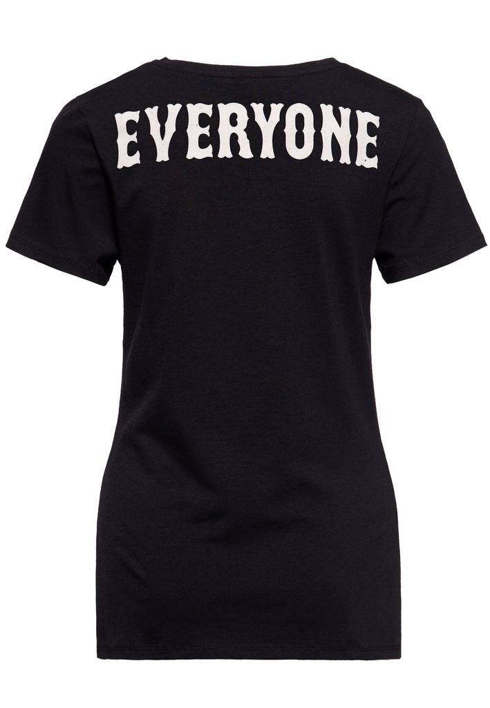 Queen Kerosin Print T-Shirt «Fuck Everyone»