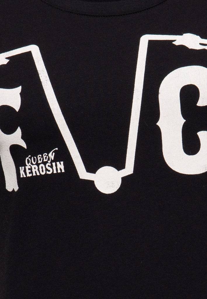 Queen Kerosin Print T-Shirt «Fuck Everyone»