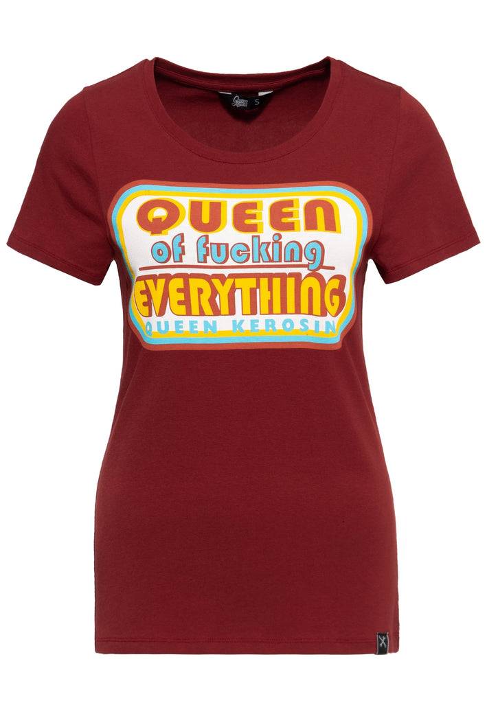 Queen Kerosin Print T-Shirt «Queen Of Everything»