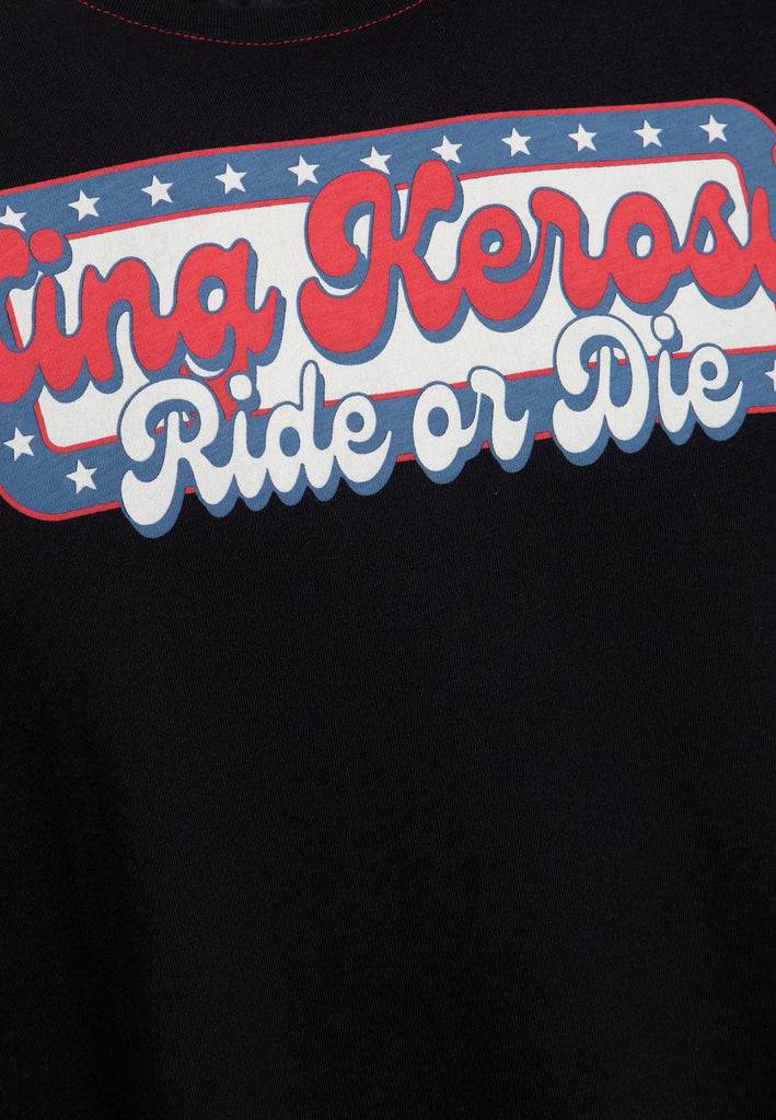 Queen Kerosin Print T-Shirt «Ride Or Die»