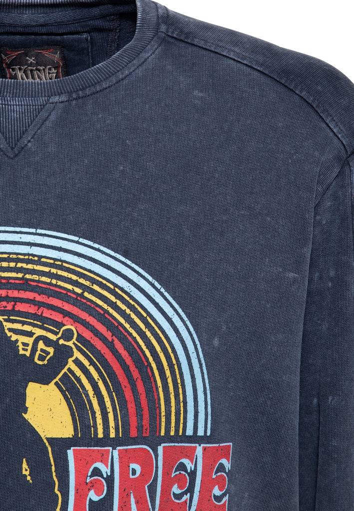 Queen Kerosin Pullover Acidwashed «Chopper Sun»