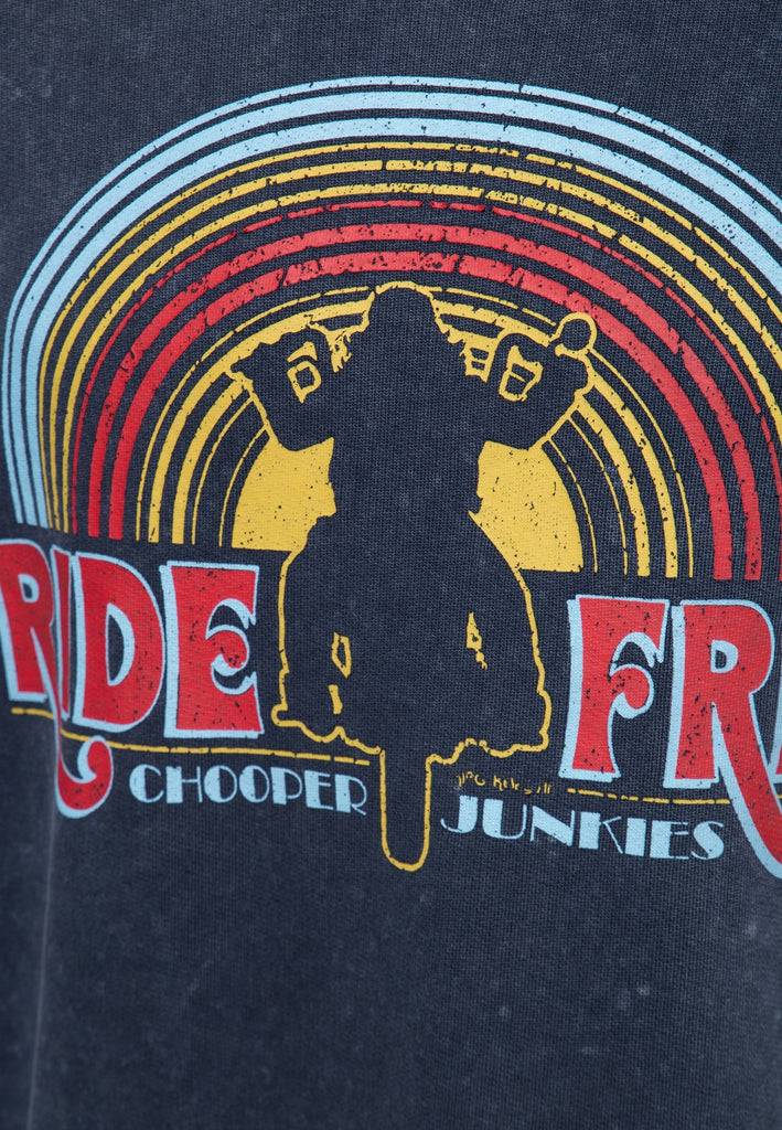 Queen Kerosin Pullover Acidwashed «Chopper Sun»