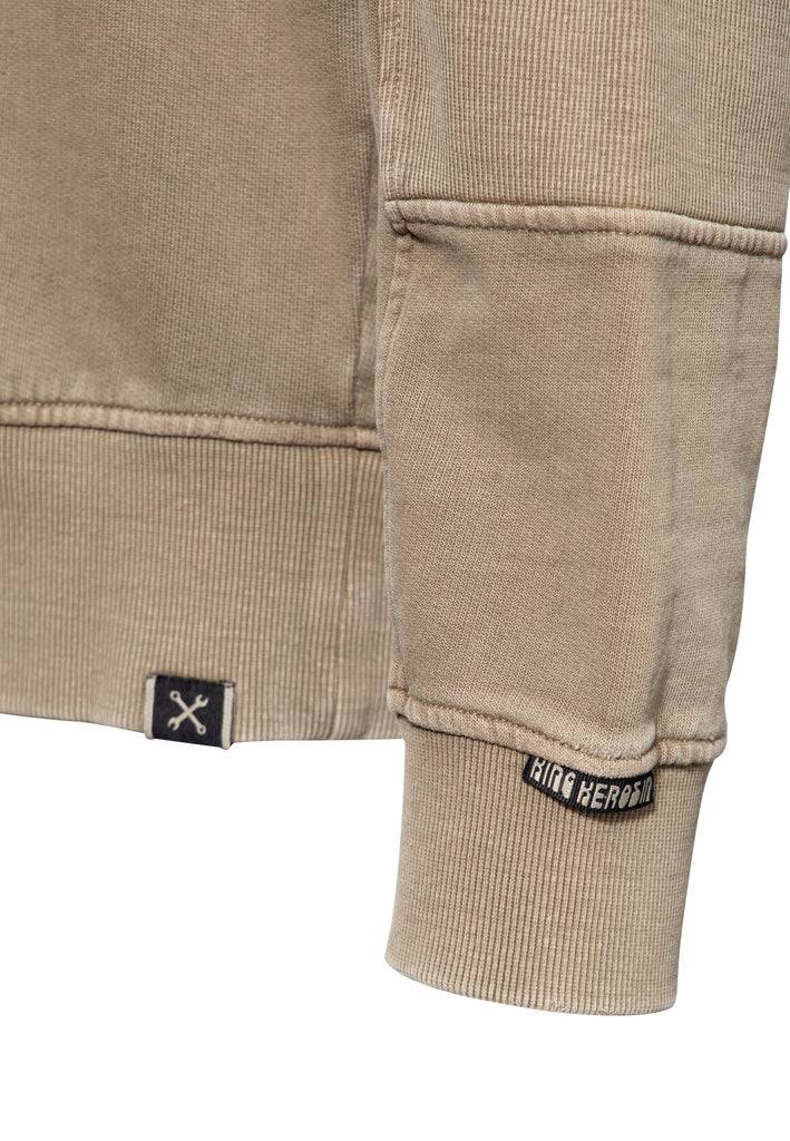 Queen Kerosin Pullover Acidwashed «Ride Grass Boobs»