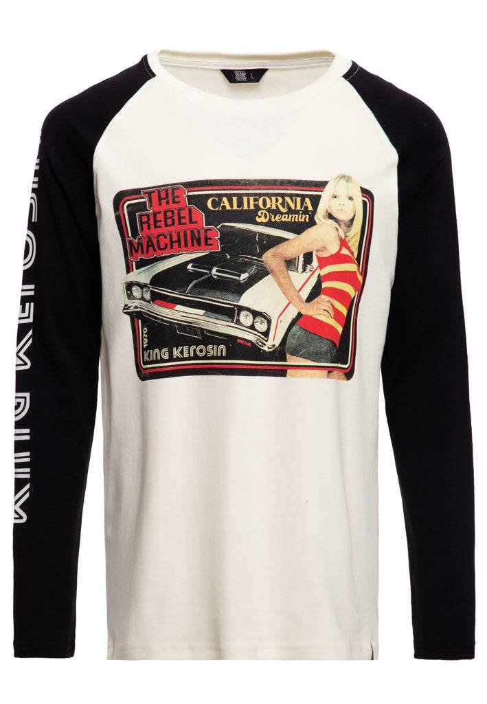 Queen Kerosin Raglan Longsleeve «The Rebel Machine»