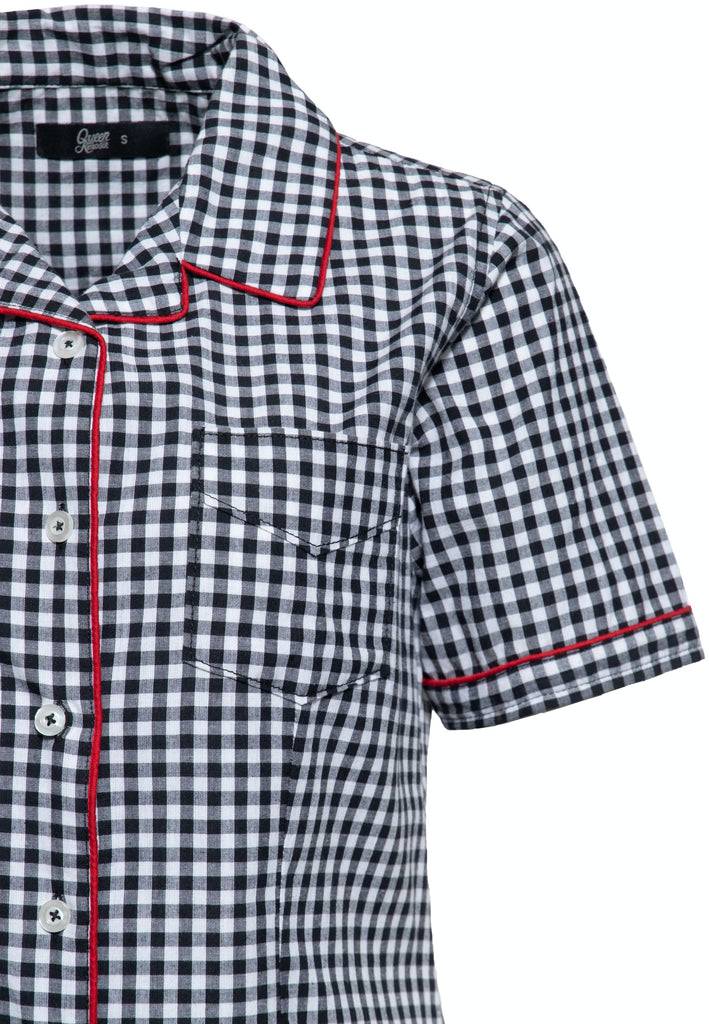 Queen Kerosin Retro Hemdbluse