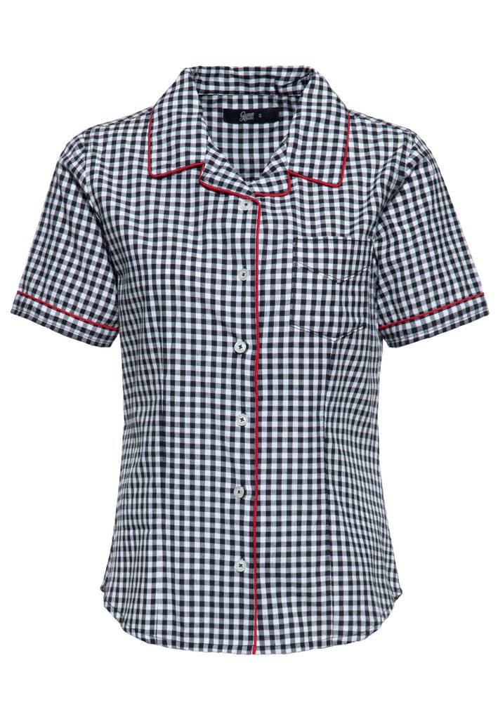 Queen Kerosin Retro Hemdbluse