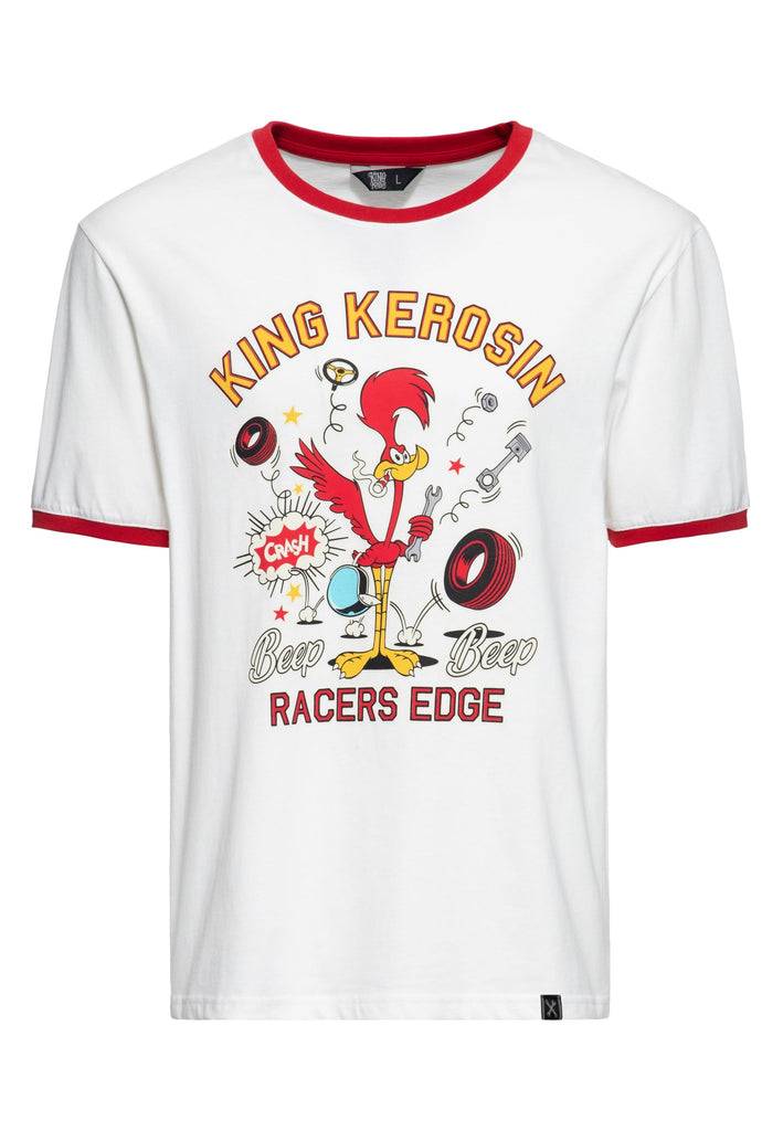 Queen Kerosin Ringer T-Shirt «Beep Beep»