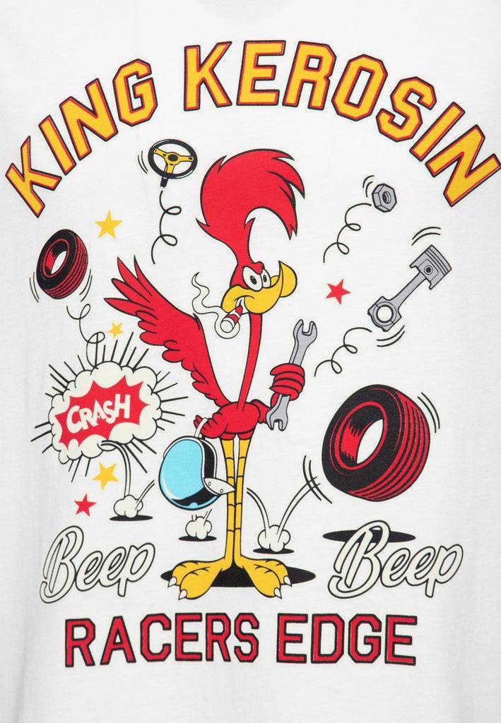 Queen Kerosin Ringer T-Shirt «Beep Beep»