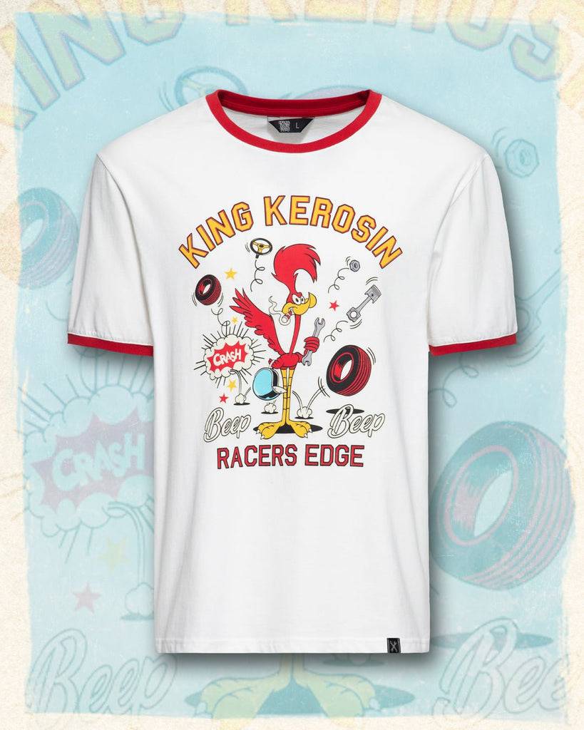 Queen Kerosin Ringer T-Shirt «Beep Beep»