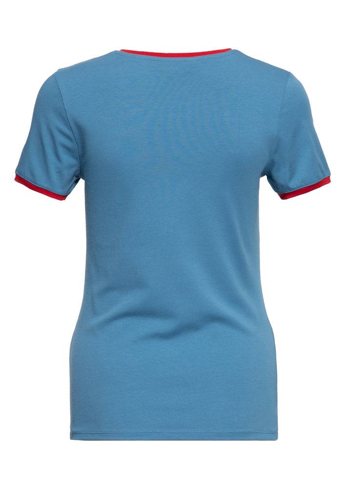 Queen Kerosin Ringer T-Shirt «Lago Di Garda»