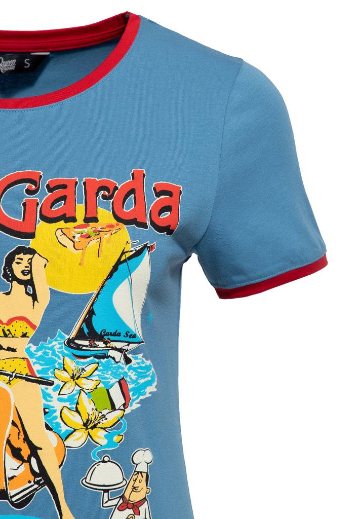 Queen Kerosin Ringer T-Shirt «Lago Di Garda»