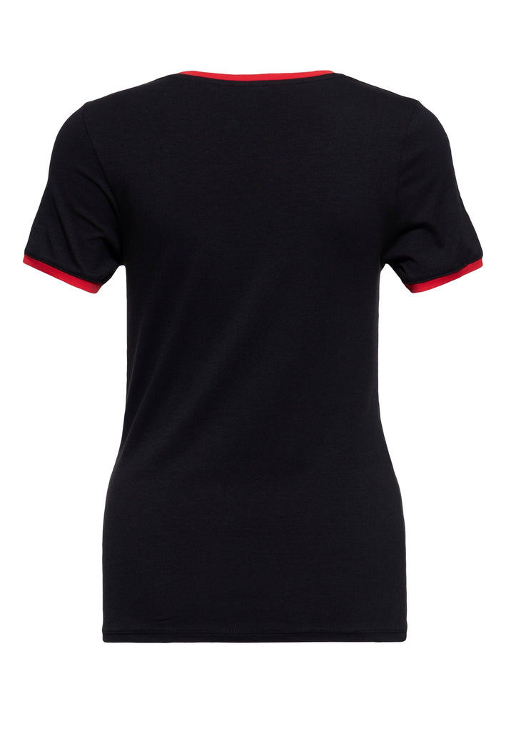 Queen Kerosin Ringer T-Shirt «Real Romance»