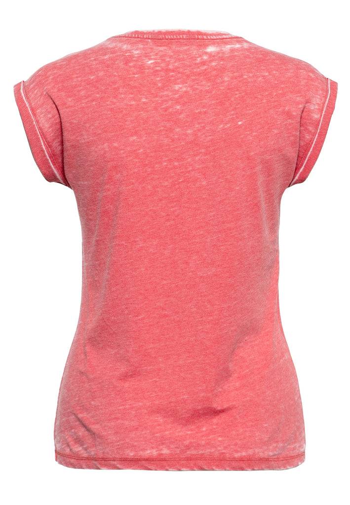 Queen Kerosin Roll-Up Sleeve T-Shirt «Ride To Live»