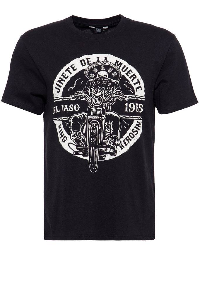 Queen Kerosin Shirt mit Biker-Print «El Paso»