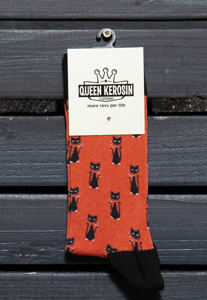 Queen Kerosin Socken «Cat»