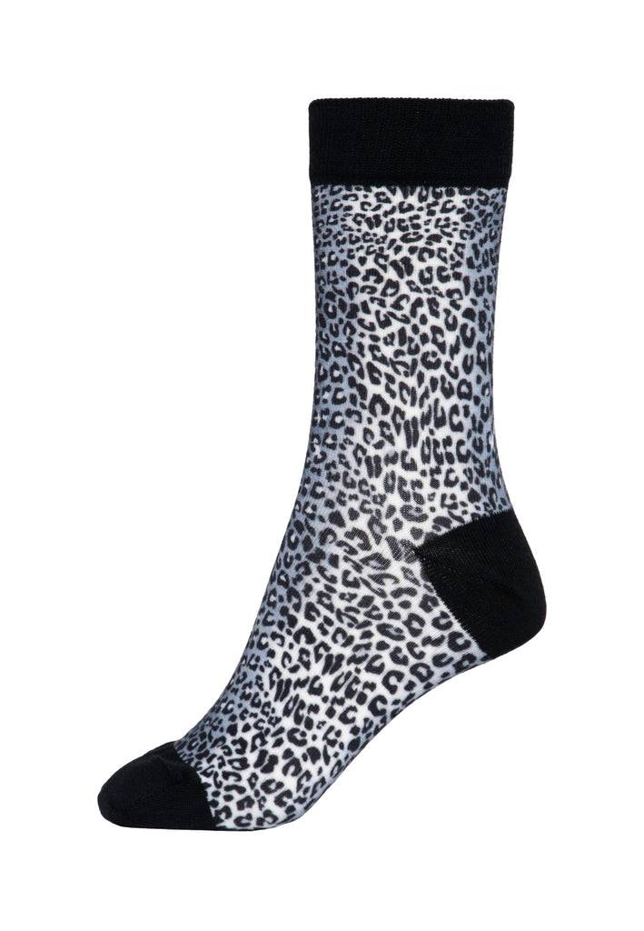 Queen Kerosin Socken «Snow Leopard»