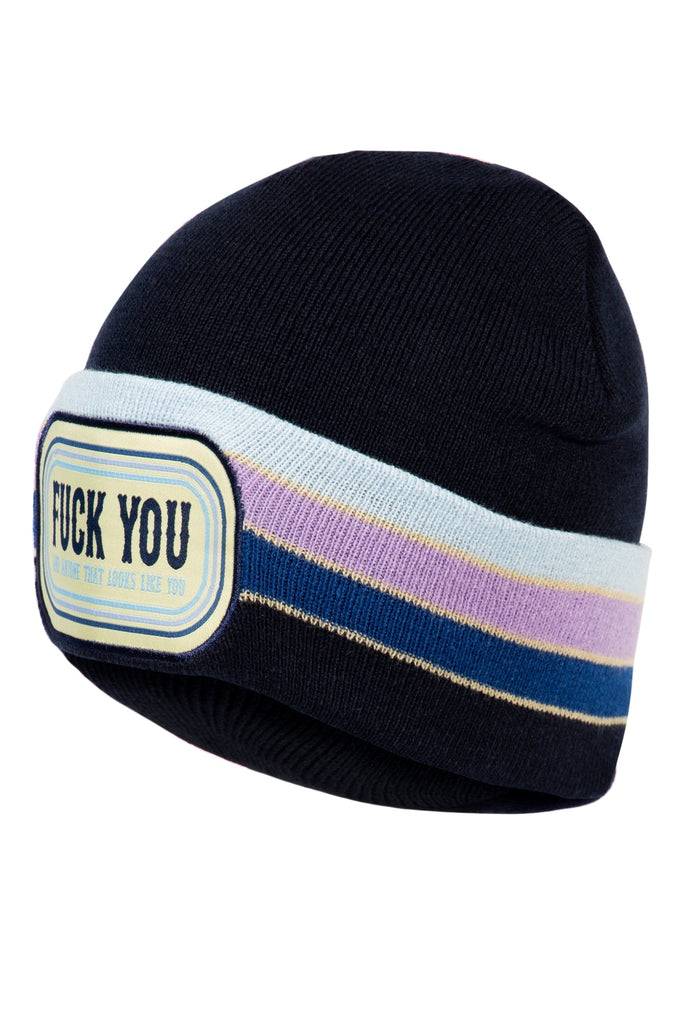 Queen Kerosin Strickmütze «Fuck You»