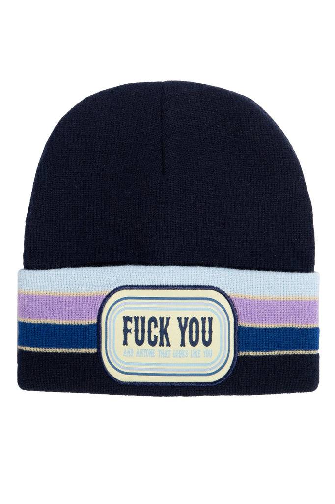 Queen Kerosin Strickmütze «Fuck you»