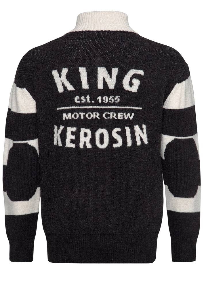 Queen Kerosin Strickpullover «KK Motor Crew»