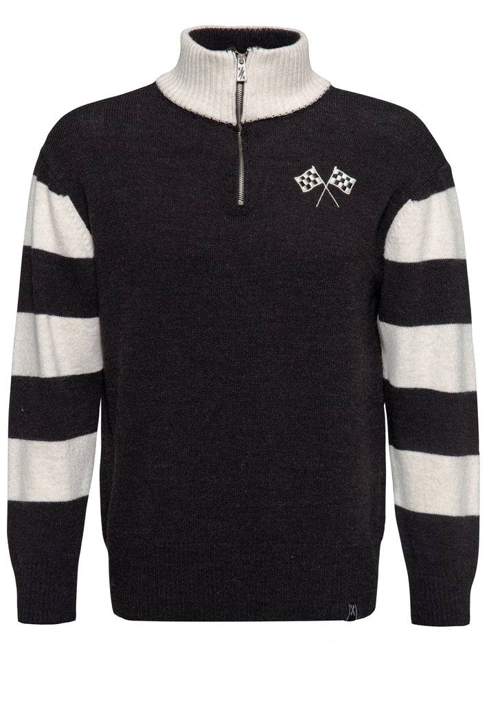 Queen Kerosin Strickpullover «KK Motor Crew»