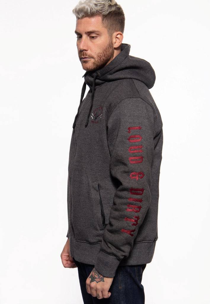 Queen Kerosin Sweatjacke Mit Kapuze «Loud And Dirty»