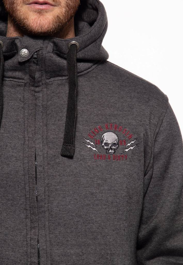 Queen Kerosin Sweatjacke Mit Kapuze «Loud And Dirty»