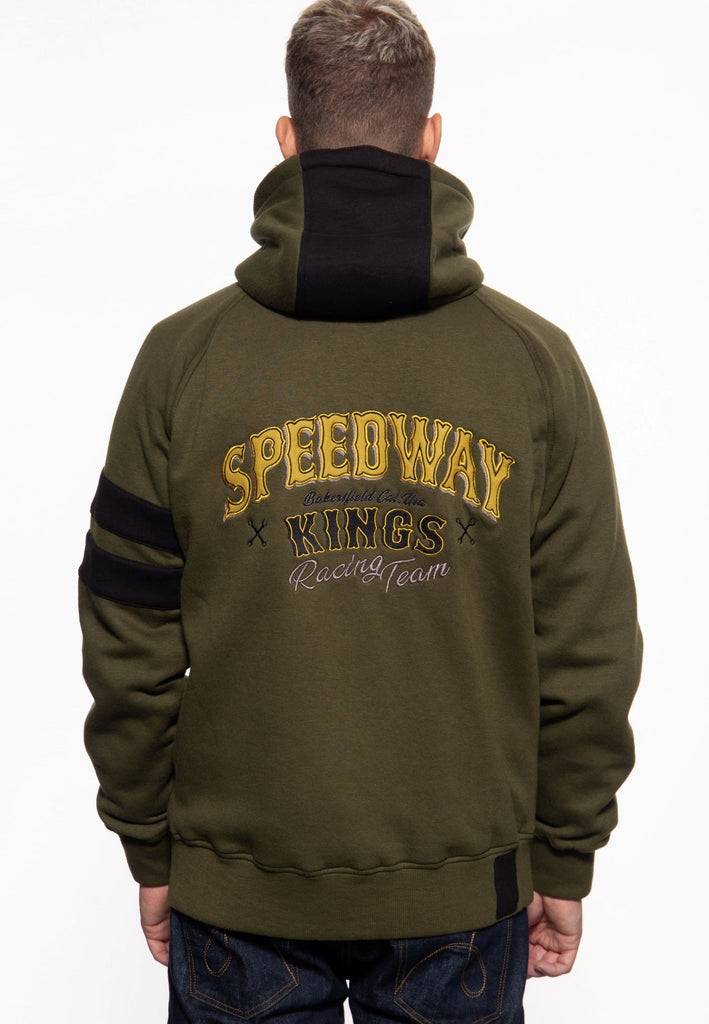 Queen Kerosin Sweatjacke mit Kapuze «Speedway Kings»