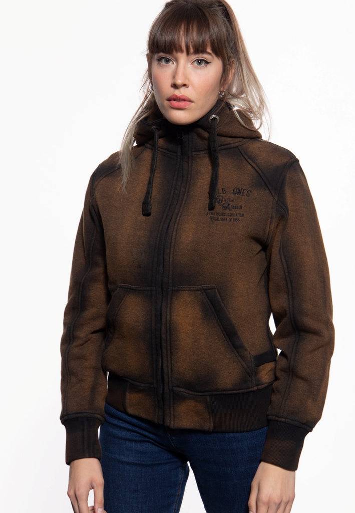Queen Kerosin Sweatjacke Mit Kapuze «Wild Ones»