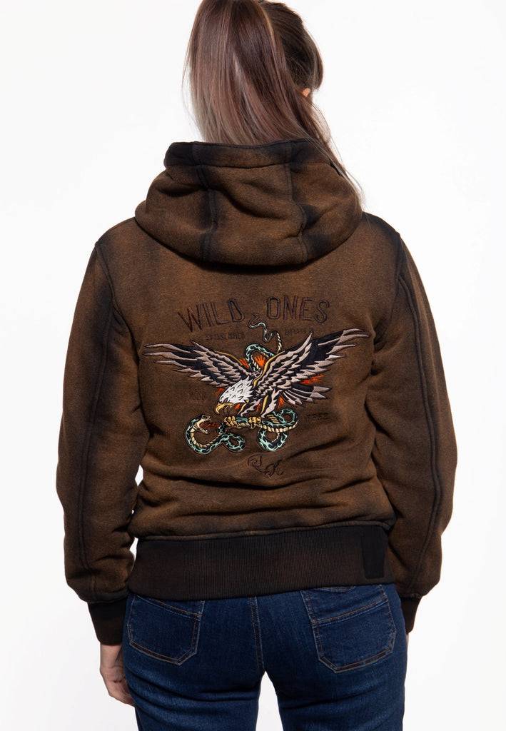 Queen Kerosin Sweatjacke mit Kapuze «Wild Ones»