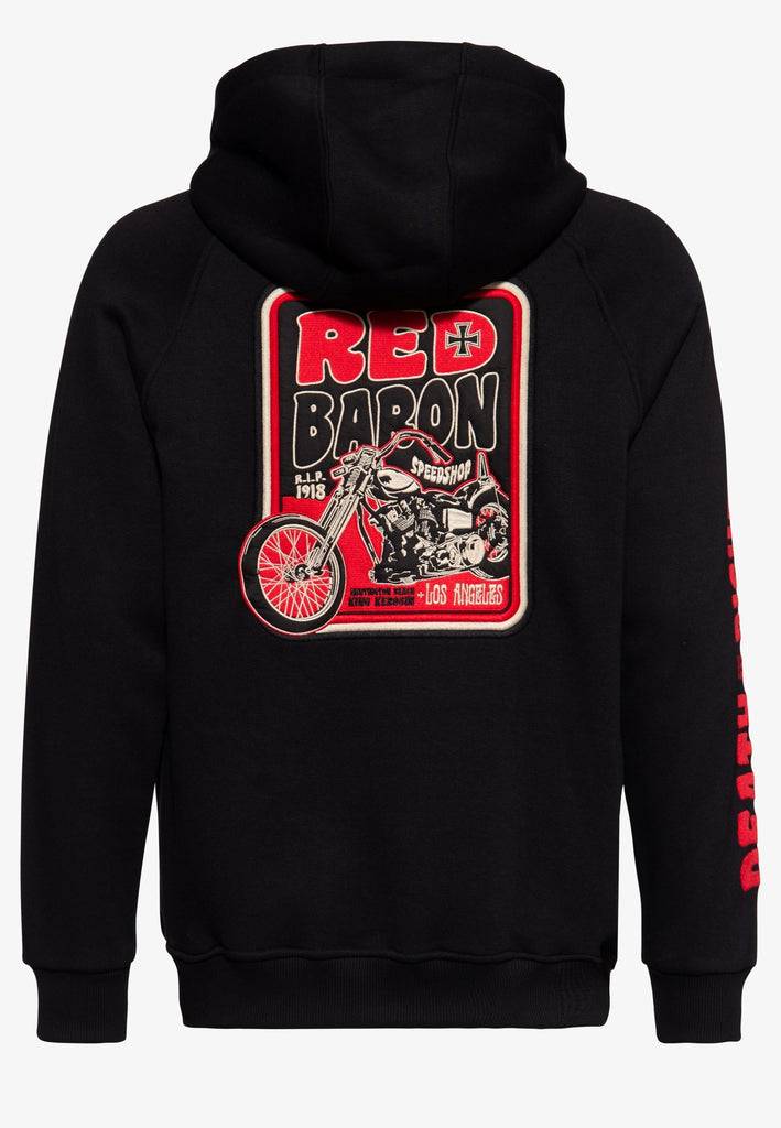 Queen Kerosin Sweatjacke «Red Baron»