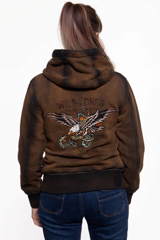 Queen Kerosin Sweatjacke «Wild Ones Ride Free»