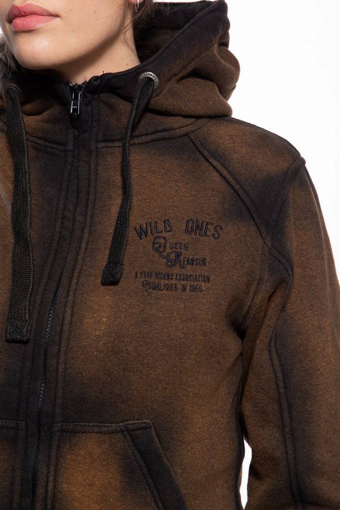 Queen Kerosin Sweatjacke «Wild Ones Ride Free»