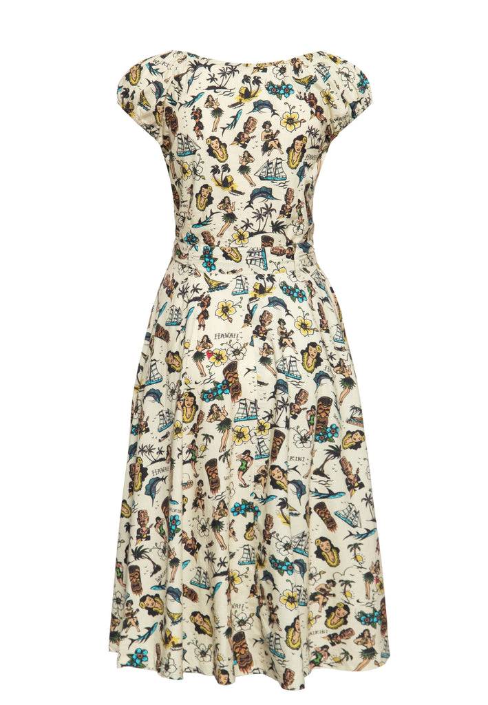 Queen Kerosin Swing Kleid «Hawaii»