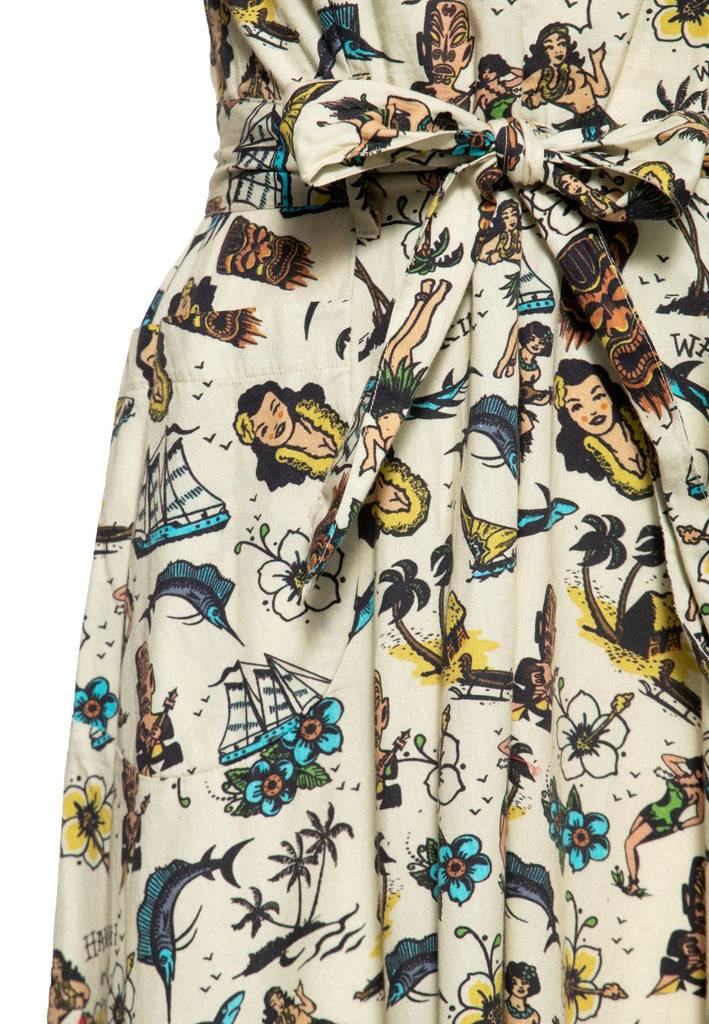 Queen Kerosin Swing Kleid «Hawaii»