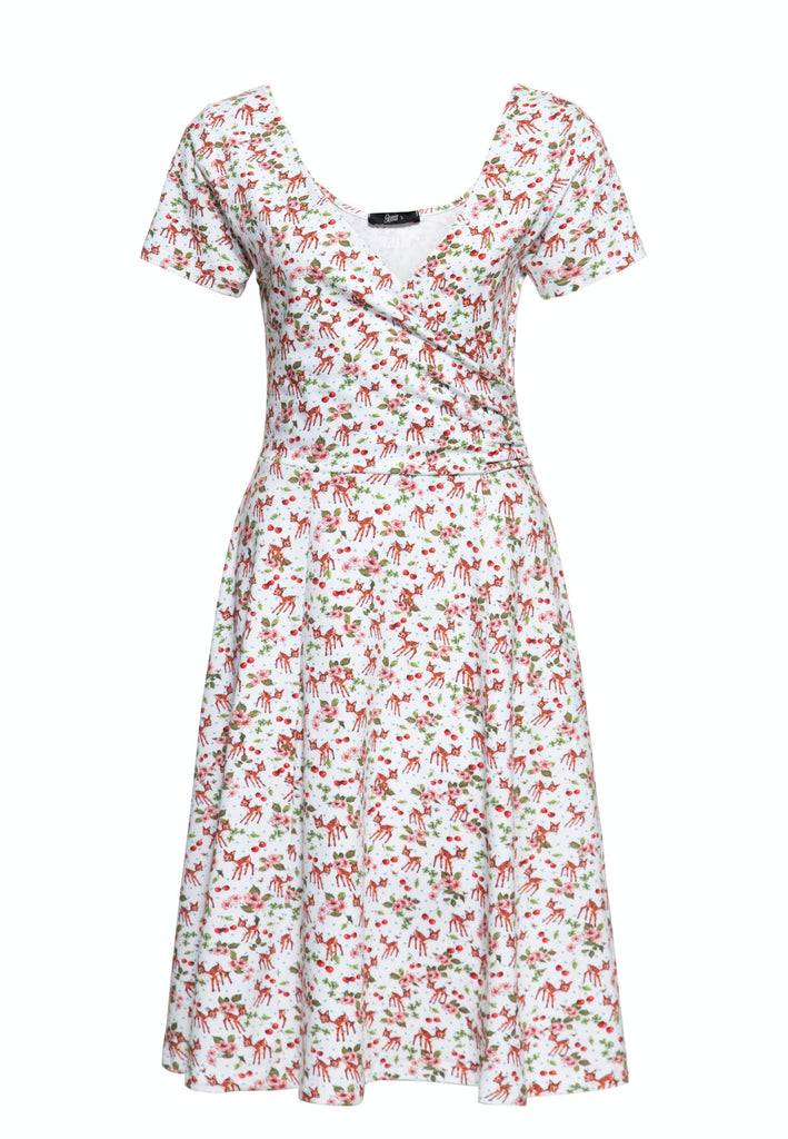 Queen Kerosin Swing Kleid In Wickel-Optik