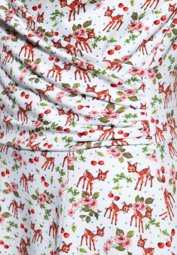 Queen Kerosin Swing Kleid In Wickel-Optik