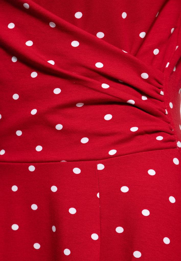 Queen Kerosin Swing Kleid In Wickel-Optik