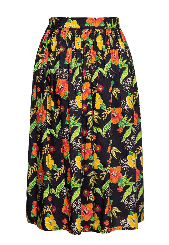 Queen Kerosin Swing Wickelrock «Hibiskus»