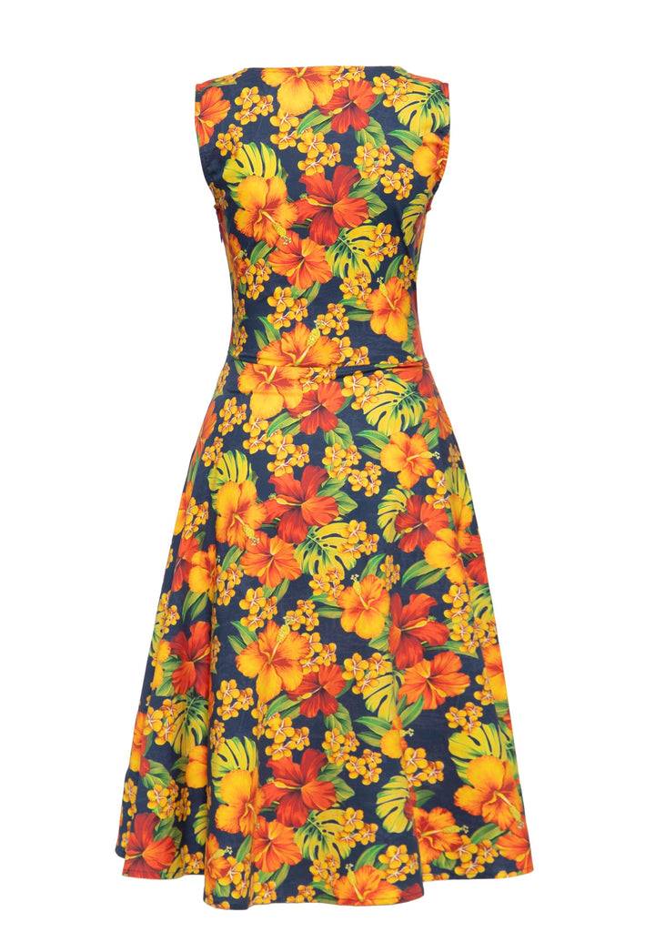 Queen Kerosin Swingkleid «Hibiskus»