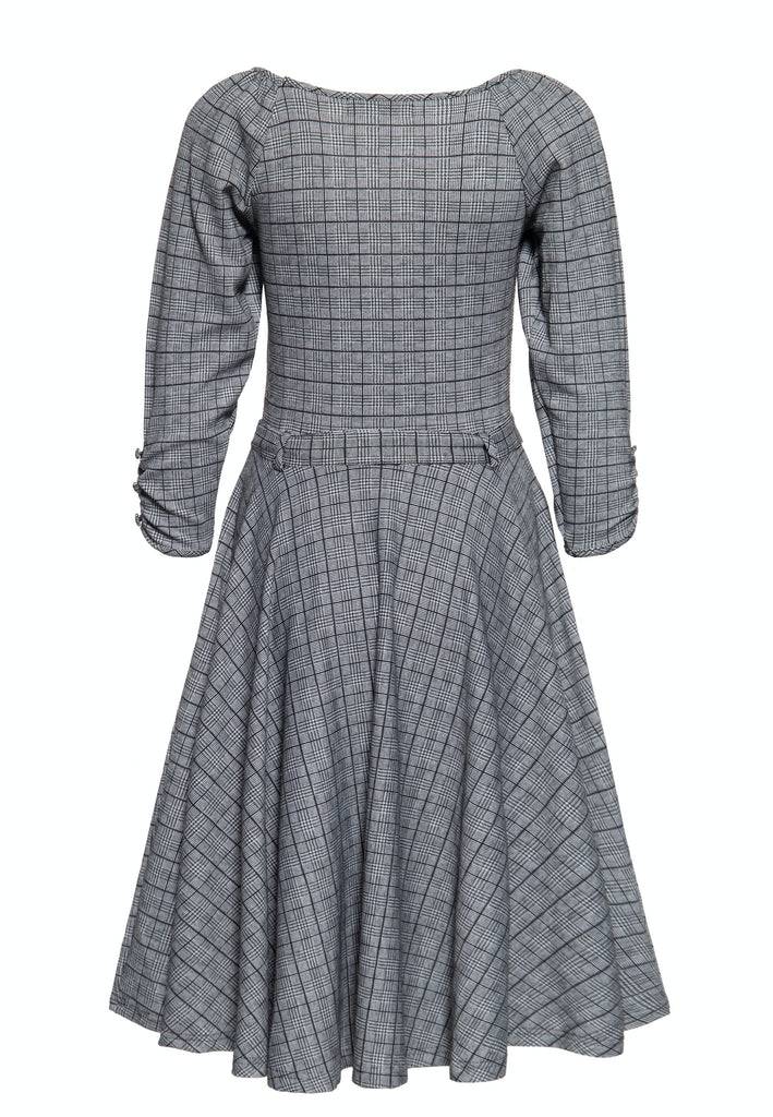 Queen Kerosin Swingkleid In Karo-Optik