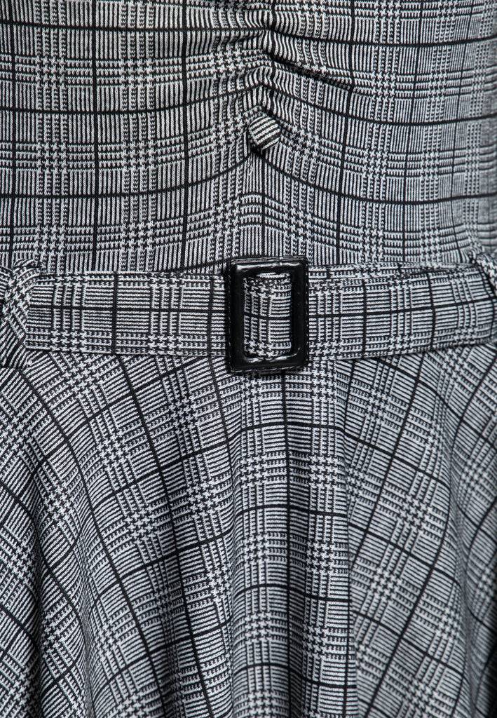 Queen Kerosin Swingkleid In Karo-Optik