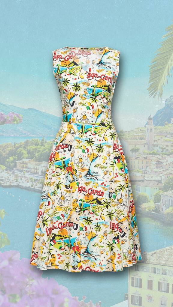Queen Kerosin Swingkleid «Lago di Garda»