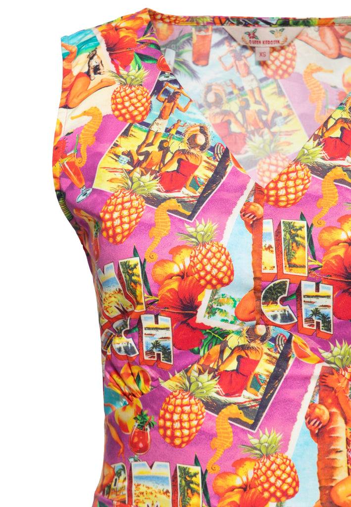 Queen Kerosin Swingkleid «Miami & Long Beach»