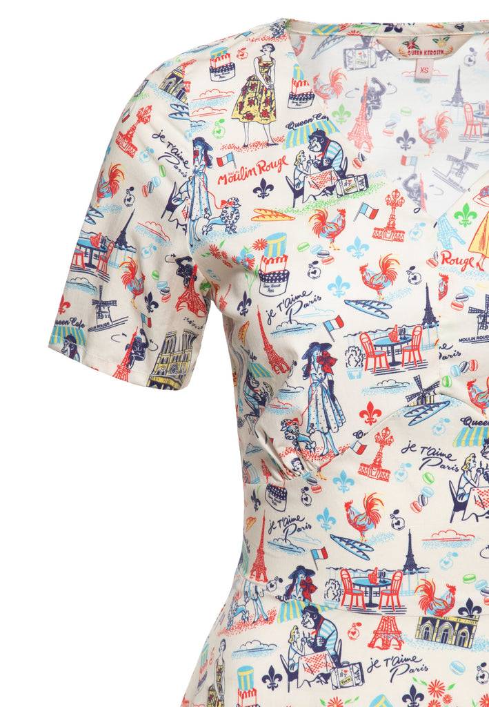 Queen Kerosin Swingkleid «Paris»