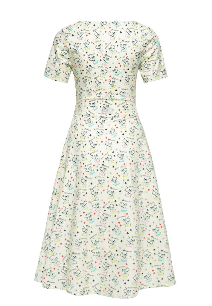 Queen Kerosin Swingkleid «Retro Cats»