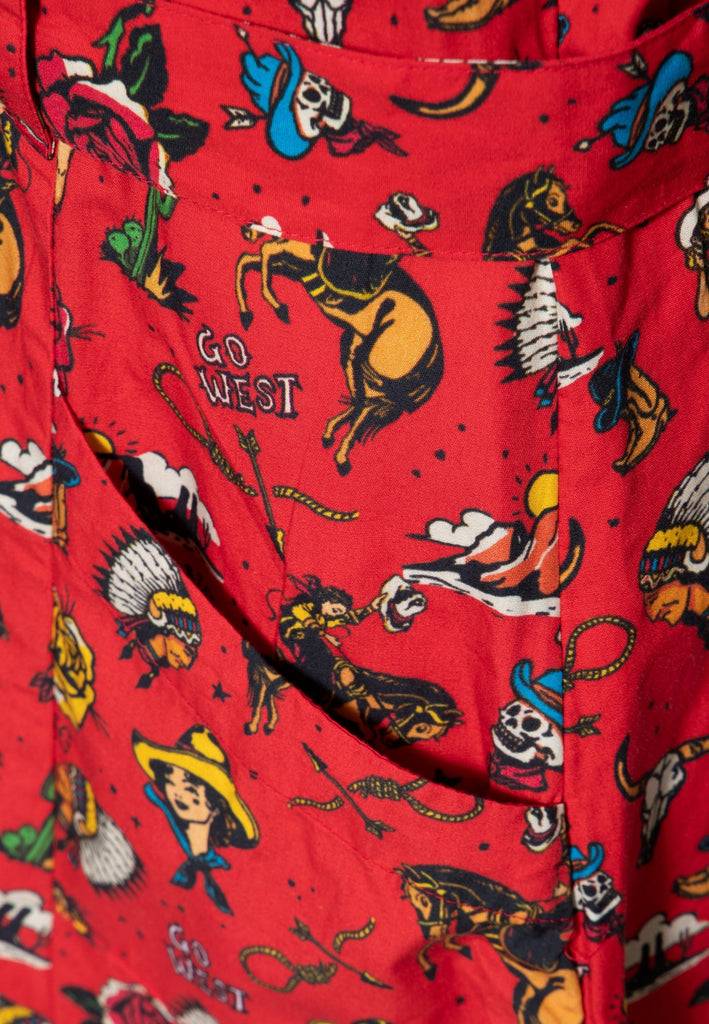 Queen Kerosin Swingkleid «Western Oldschool»