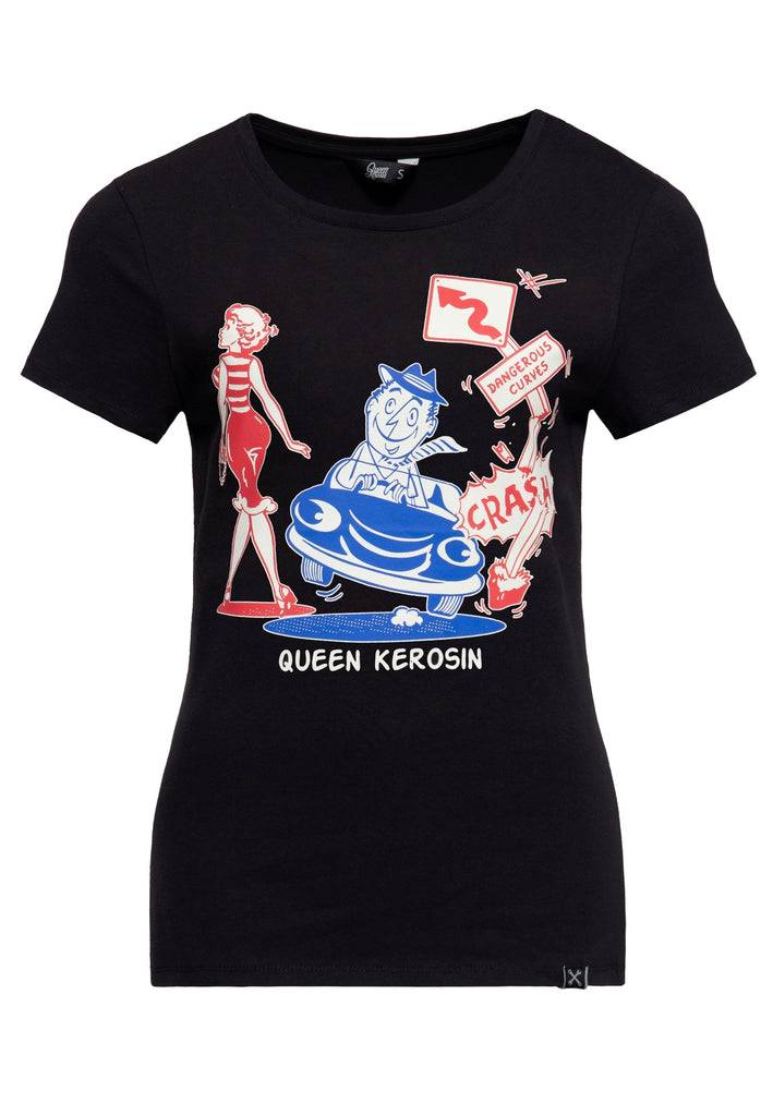Queen Kerosin T-Shirt «Dangerous Curves»
